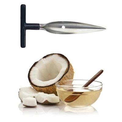 1 Stück Kokosnussöffner Edelstahl Obst Punch Werkzeug Strohhalm Öffnungsloch Schneiden Sommer Strand Obst Kokosnuss Praktische Öffner Gadget