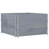 Pallet Top Frame Set 3 Pcs Grey 100x100 Cm Solid Pine Wood