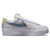 Nike  Blazer Low Platform Next Nature Air Sprung Women Sneakers White Pink-Oxford Pale-Ivory DJ6376-100