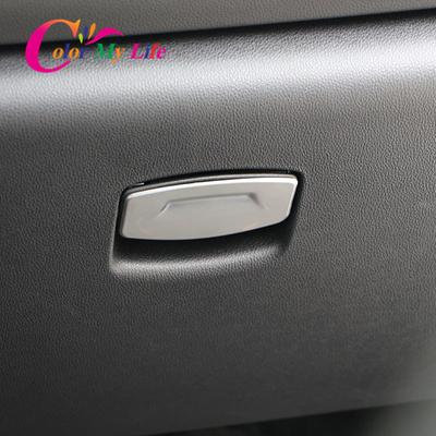 Color My Life Edelstahl-Handschuhfach-Griffabdeckung, Handschuhfach-Griffe, Verkleidungsaufkleber für Renault Koleos für Samsung QM6 2017