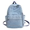 Street Style Vintage Handbag Japanese Style Solid Crossbody Bag Simple Denim Backpack  Outdoor