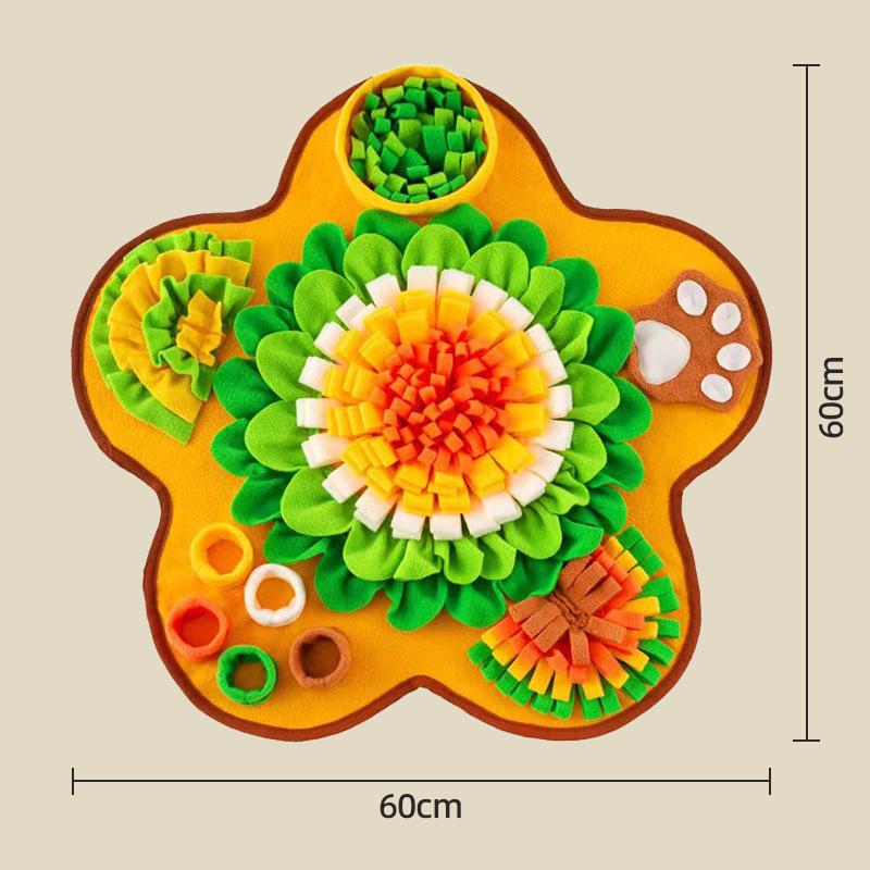 Pet Snuffle Mat: Dog & Cat Boredom Buster, Sniffing Toy, Energy Exertion, Slow Feeder, Enrichment Mat.