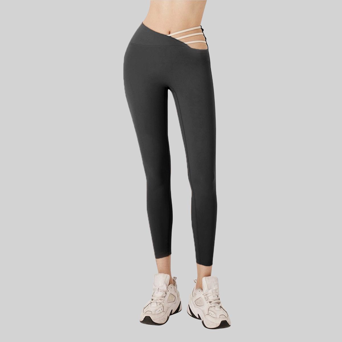 Women s Slimming Quick-Dry Yoga Pants - Comfortable Nylon Spandex, Leg-Lengthening Design Large