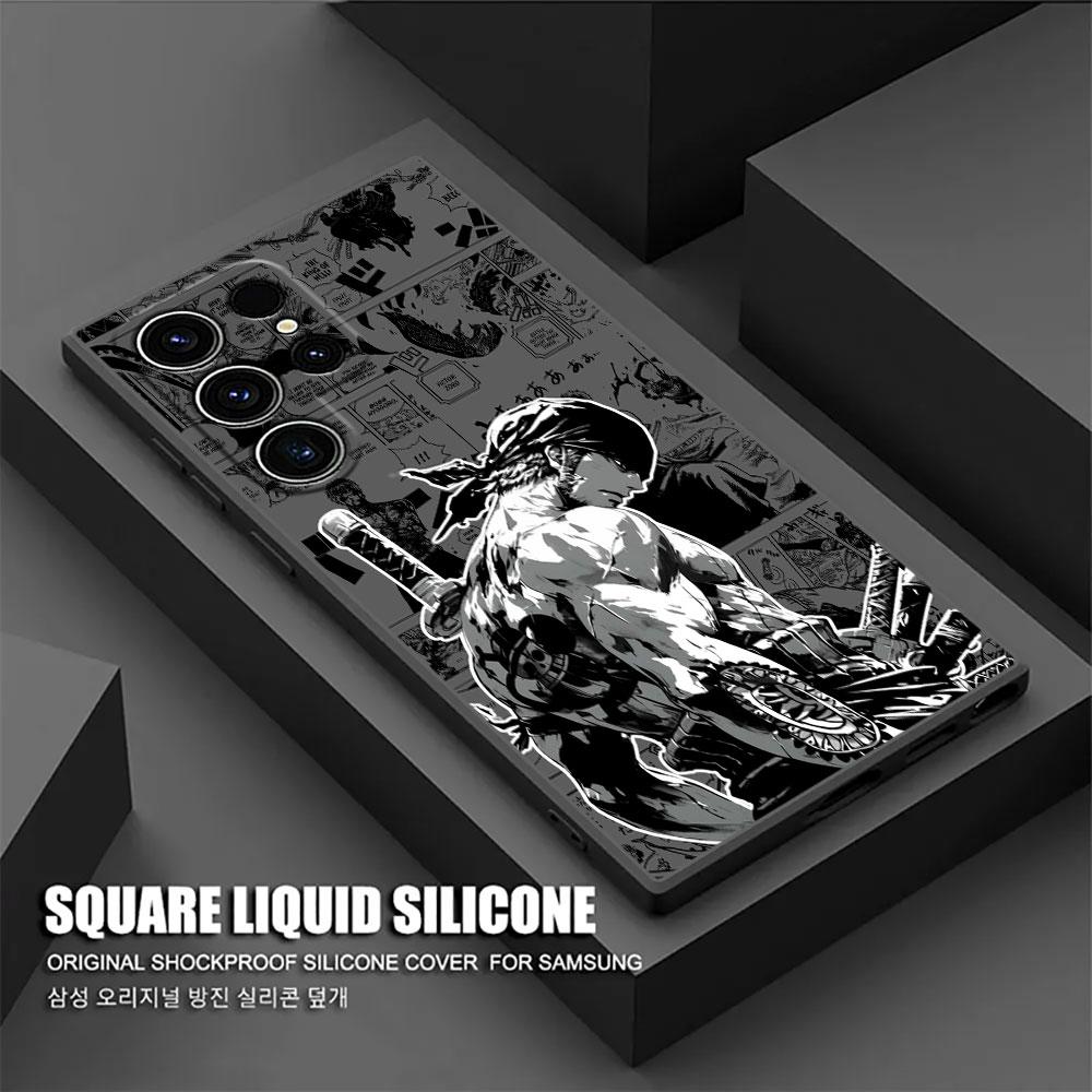 Ones P-Pieces Zoro Manga Phone Case For Samsung Galaxy S25 S24 S23 S20 S21 FE S26 S22 Ultra 5G S26 Plus S25FE Soft Silicon Cover