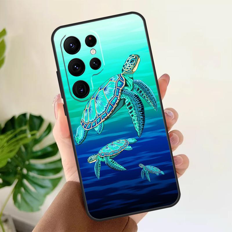 

Sea Turtle Turquoise Oceanlife Soft Case For Samsung Galaxy S21 S22 S23 S24 S25 Ultra S9 S10 Plus S20 FE S24 FE Phone Cover Galaxy S25