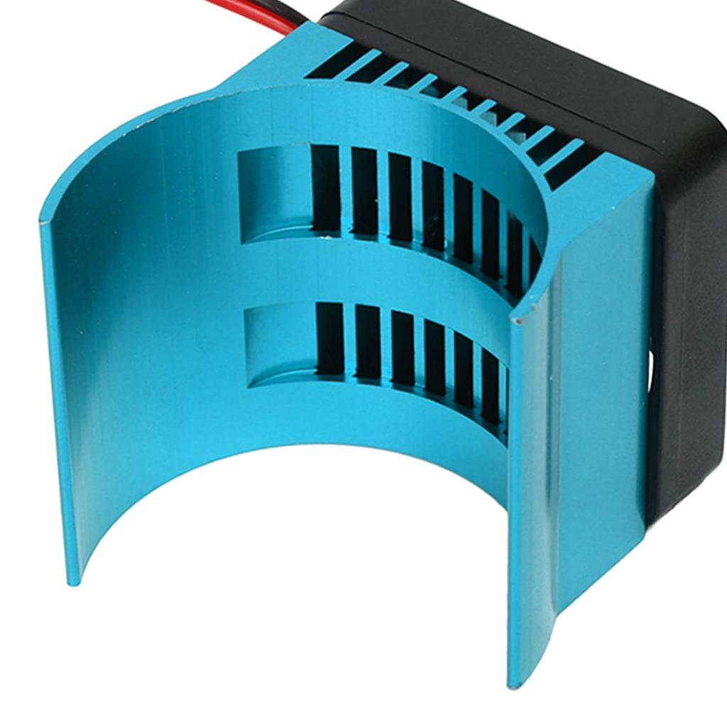 Motor Heat Sink Aluminum Alloy Stable Efficient Temperature Control Cooling Fan for 42mm Dia Motor 1Celsius8 RC   5V