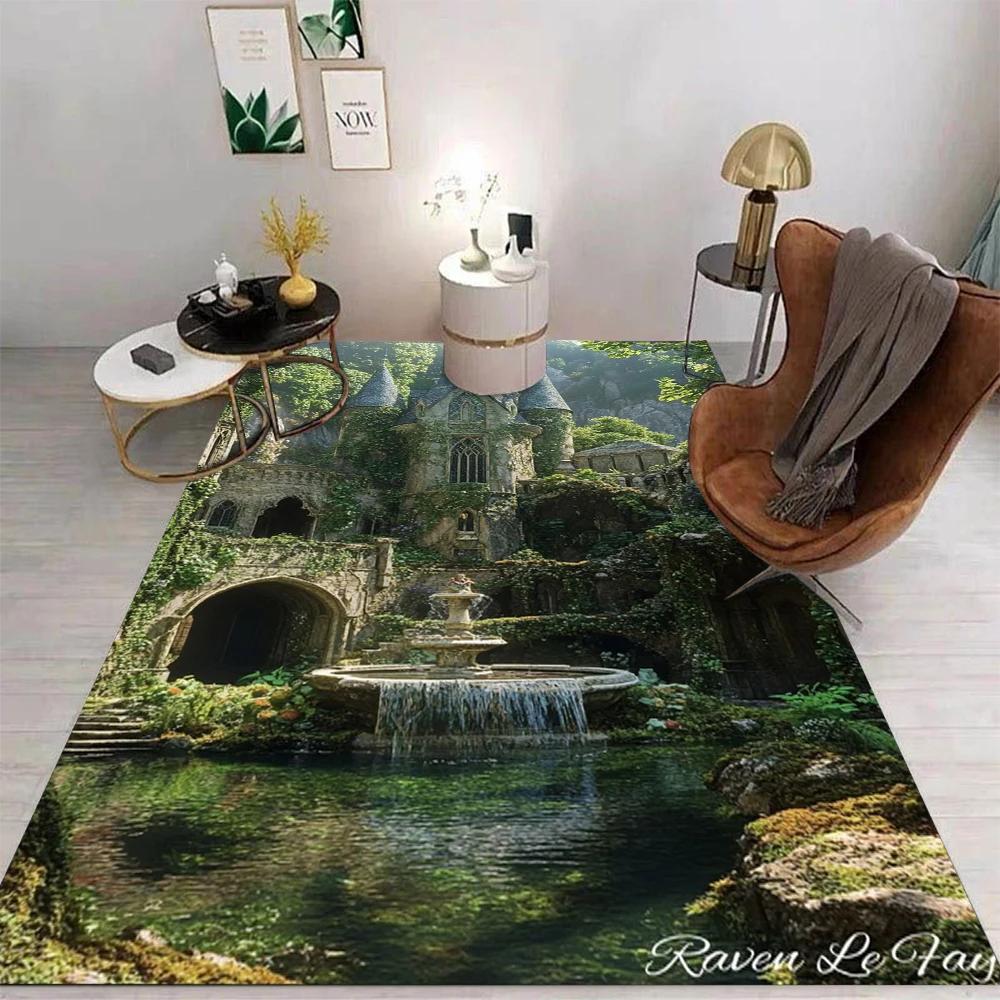 Anime Carpet Cartoon Living Room Bedroom Kitchen Sofa Table Balcony Rug Non-slip Washable Mat Exquisite Home Ornaments