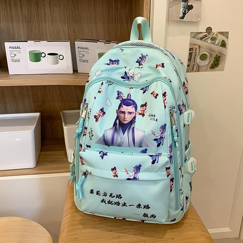 The Korean Version of the Schoolbag Is Versatile, High-value, Cute, Cartoon, and Light for Grades 3 To 6.