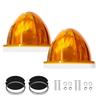 2x LED Amber Watermelon Lights Side Marker Truck Trailer Turn Signal Light 12V
