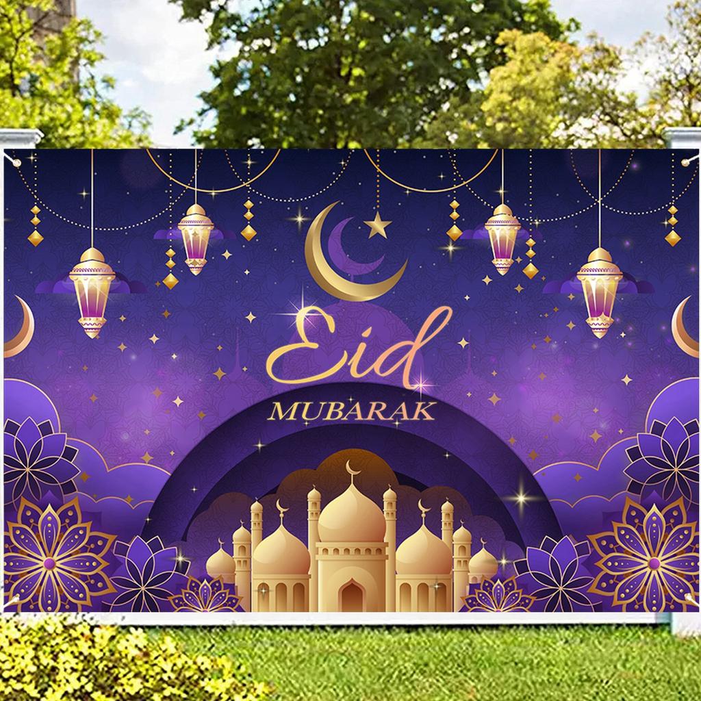 Eid Mubarak Hintergründe Ramadan Dekoration 2024 für Zuhause Eid Al Adha Ramadan Kareem Islamische Muslimische Partydeko Eid Al Adha Geschenke