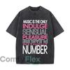 Music Is The Only Indulge Sensual Pleasure Without Number Vintage Distressed Loose Streetwear Tops