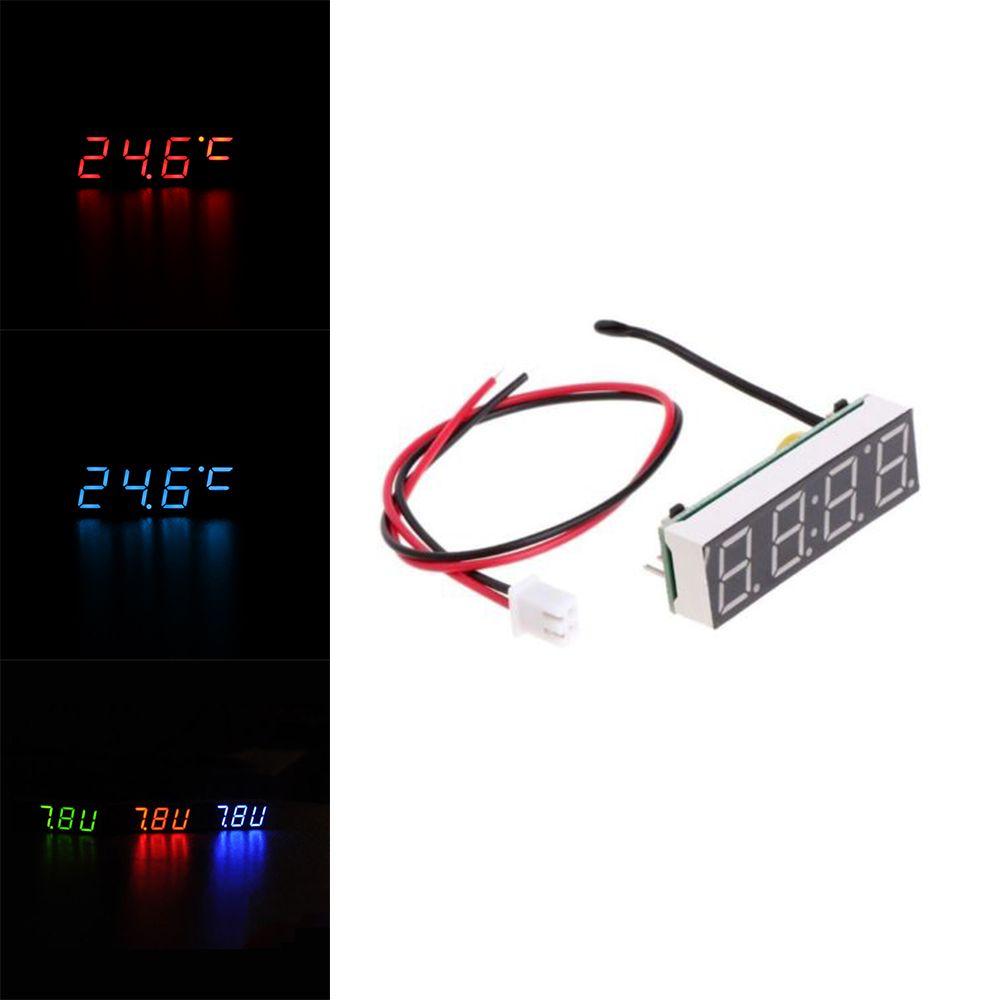 Modifikation Uhr Mini Auto Elektrische Uhr Digitaler Timer LED-Anzeige Thermometer