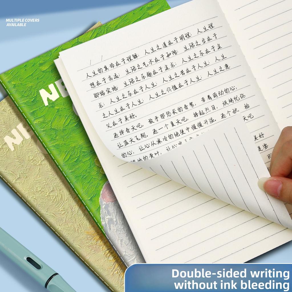 Cute Cartoon B5 Notebook Student Thickened Notepad Sewing Soft Surface Copy Car Line Book Horizontal Line Office A5 Book