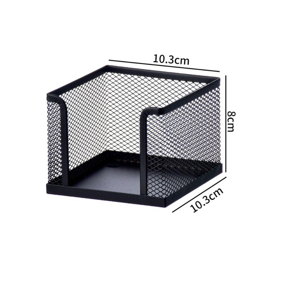 Metal Desktop Note Box Portable Storage Box New Mesh Cube Box