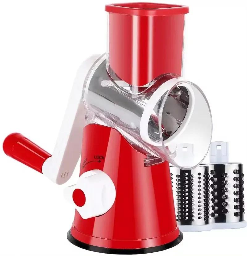 Kitchen Tools Manual Food Grater Potato Peeler Carrot Grater Shredder Dicer Veggie Chopper Rotary Vegetable Cutter Fruit Slicer