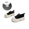 Foam sole leather muffin shoes 2025 autumn platform dad shoes casual height-increasing shoes women's little white shoes fashion women's shoes