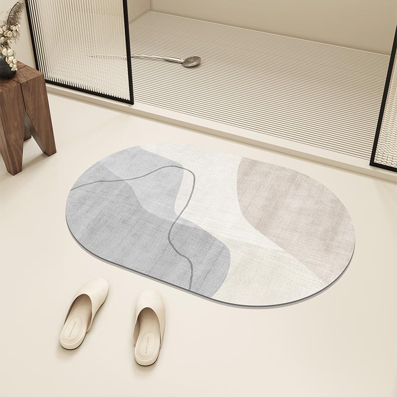 Bath Mat Diatom Mud Absorbent Floor Mats Anti-slip Entrance Doormat Bathroom Carpet Toilet Area Rugs