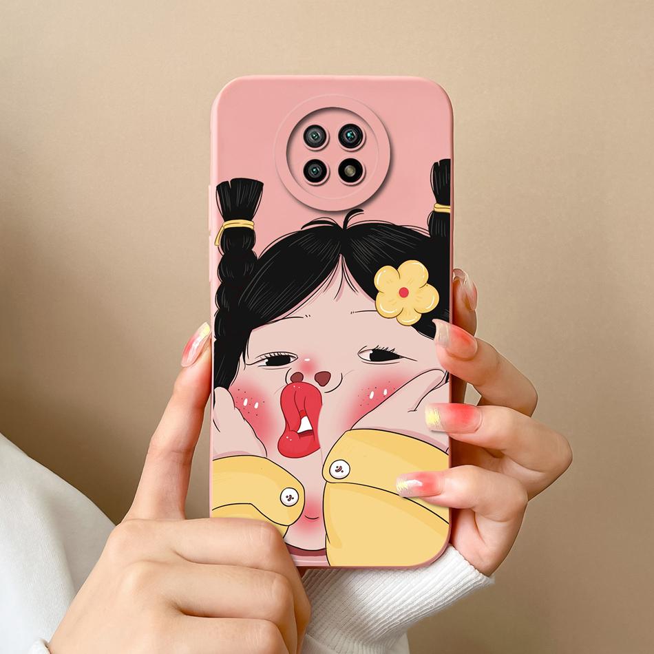 For Redmi Note 9T 9S Case Cute Trendy Back Cover For Xiaomi Redmi Note 9 S Note9t Soft Liquid Silicone Full Cover Design Fundas