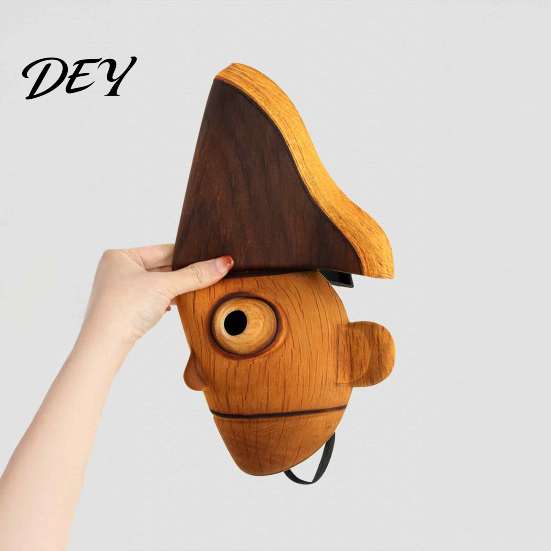Halloween Costume Accessories Nutcracker Head Masque, Realistic Puppet Full Face Theatrical Performance Supplies Masque for Festivals, Costume,
