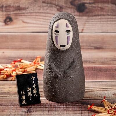 Studio Ghibli Spirited Away Shigaraki-keramik Kaonashi-staty Tillverkad i Japan