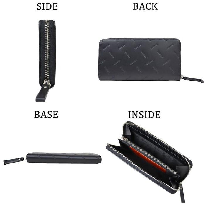 [Porter] PORTER ENCHASE Men's Leather Wallet Round Zipper Long Wallet 007-02283 Black