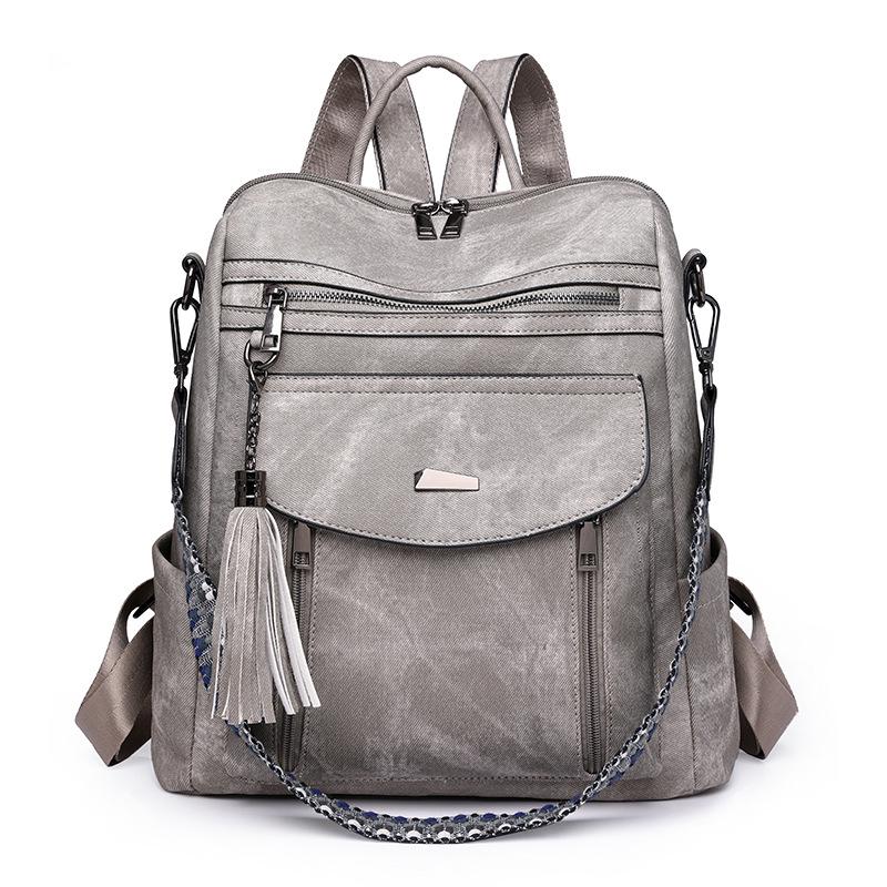2025 Retro Style Spring Women's PU Backpack: Trendy & Multifunctional Design