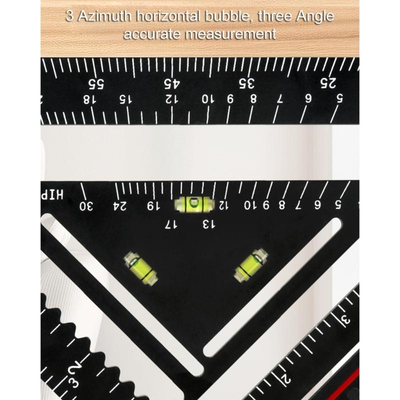 Easy To Carry Architectural Drafting Triangles Ruler With Positioning Bar For Accurate Drafting & Layout Measuring Tool