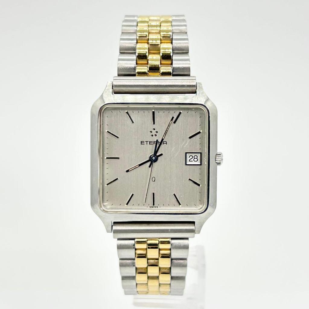 Used ETERNA Rare Square 113-4221.41 Quartz Watch