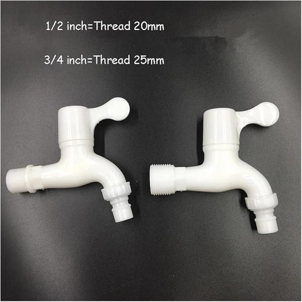 Garden Balcony Water Tap 1/2" Male Thread Wall Mount Washing Machine Faucet Plastic Water Hose Quick Connector