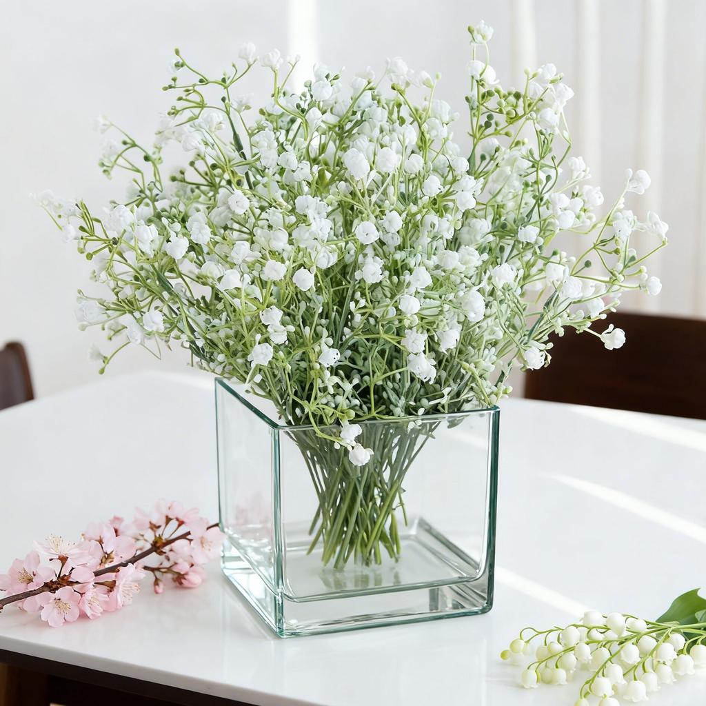 Artificial Flower Plants Gypsophila Festival Wedding Bridal Bouquet Home Room Table Outdoor Fake Vase Garden Diy Gift Prop Decor