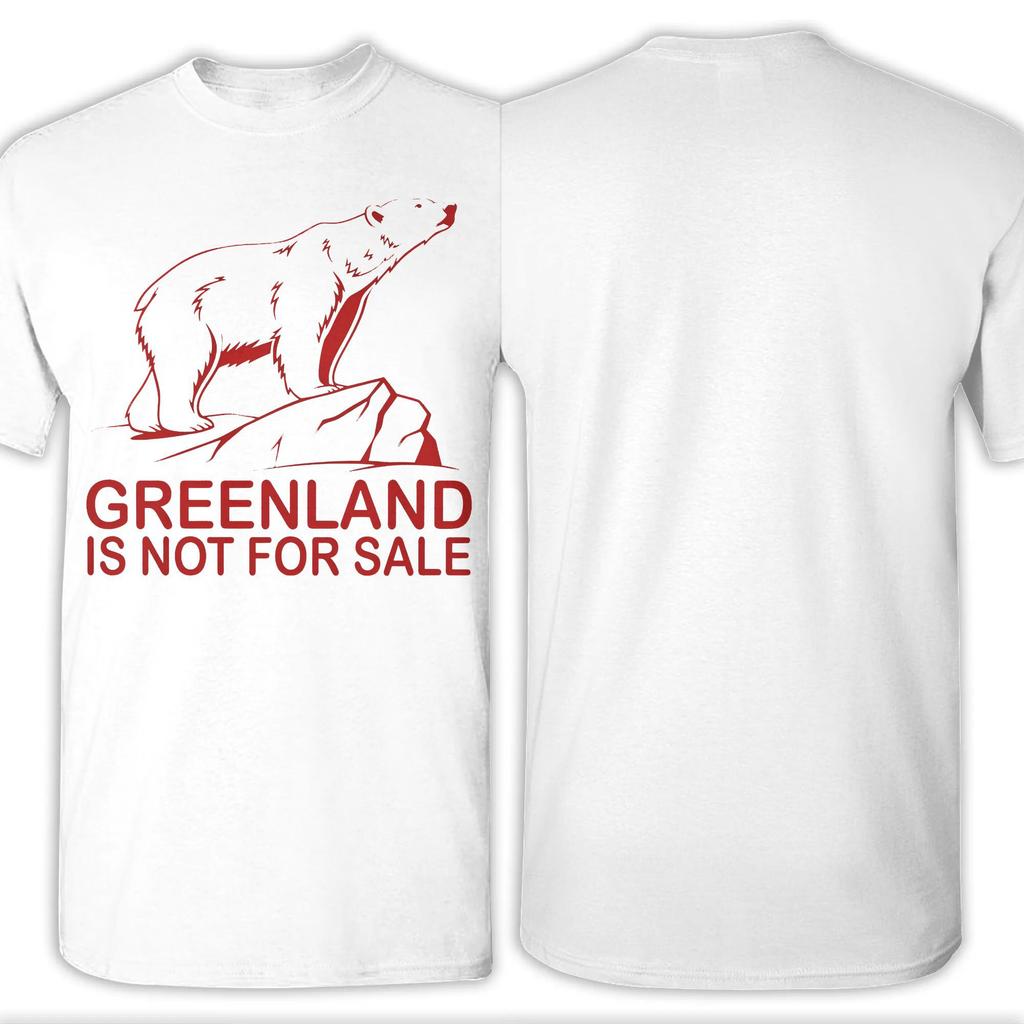 Men's Greenland Polar Bear Politics T Shirt  Pure Cotton Tops Leisure Short Sleeve Crew Neck Tee Shirt New Arrival T-Shirts
