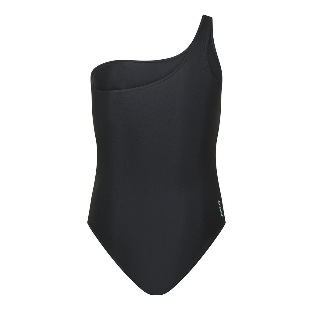 Zoggs Damen Einteiler Badeanzug mit Farbblock und One-Shoulder