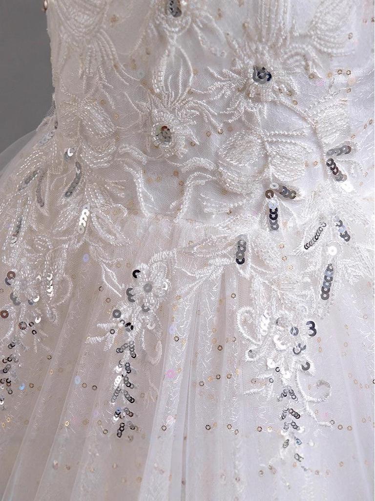 Girls' Luxury Princess Puffy Skirt Formal Dress - Flower Girl Wedding & Performance Costume