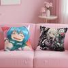 Scifi Anime Clockwork Planet Cushion Cover Soft  EasyWash Pillow Case  Versatile for Couch Bed Travel and Office