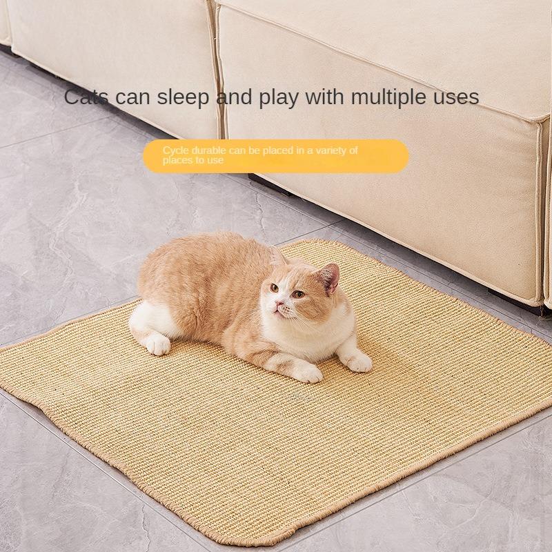 Cat Scratcher Sisal Hemp Scratching Board Wall Scratching Pad Furniture Protective Scratching Post for Cat Paw Training