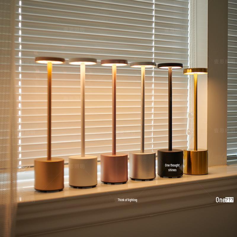 Modern Type-C Touch Desk Lamp: Minimalist I-beam Design with Night Light Functionality