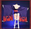 Pupubanbanya [Lavender] Shuten Doji Cosplay Costume, Christmas Halloween Costume, Kimono, L/LL, with Horns