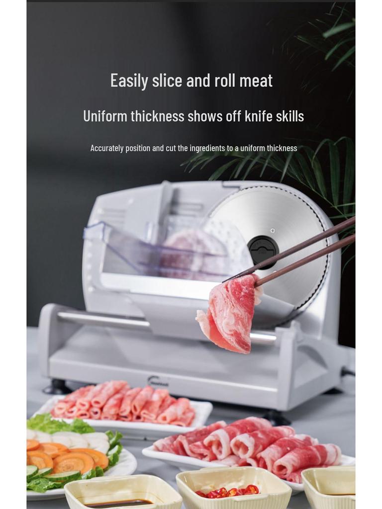 Home Electric Lamb and Beef Slicer – Compact Hot Pot Meat Shaver for Family Use
