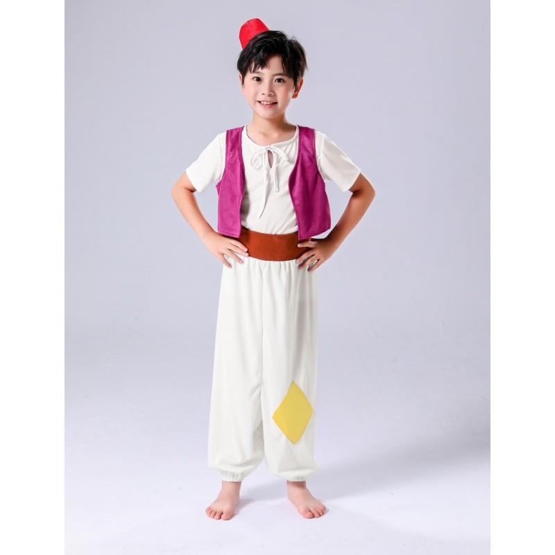 Aladdin Kostüm für Kinder Magisches Prinzen Outfit aus Bambusfaser für Bühnenauftritte