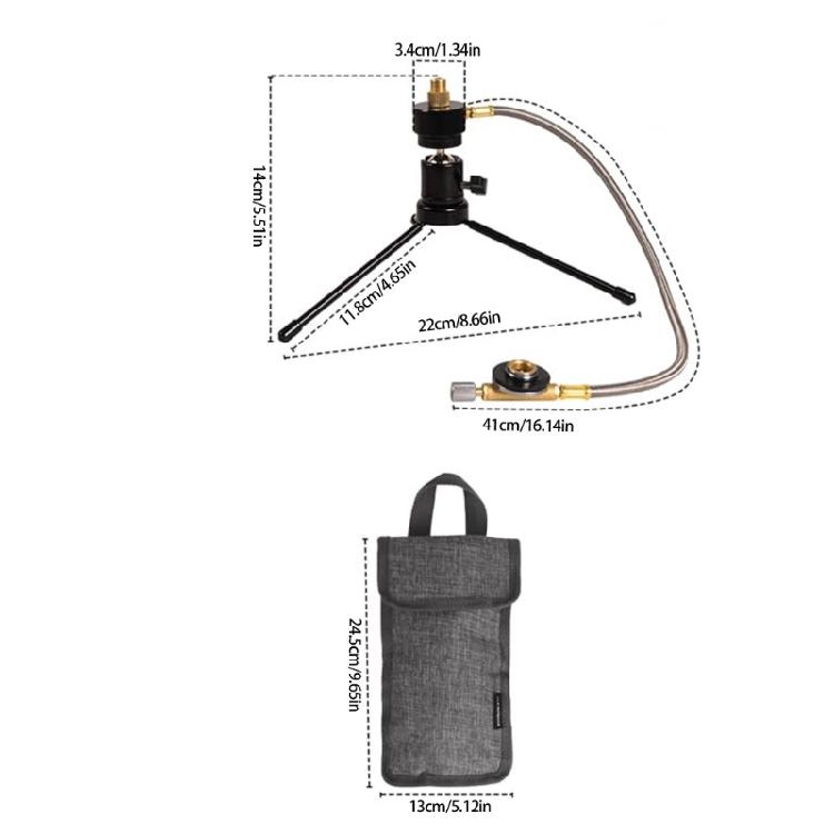 Outdoor Camp Gas Tanks Rack Light Weight Foldable Canister Tripods Stand Base Bottle Shelf Gas Cylinders Stove Accessory