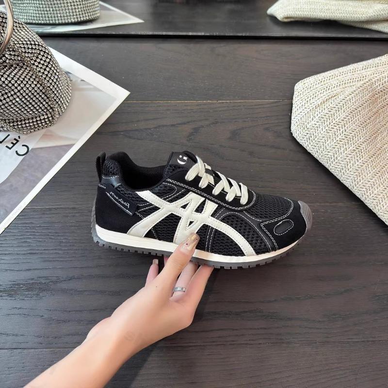 Women's Vulcanized Shoes Spring Autumn Fashion Lace Up Height Increase Outdoor Flats Lightweight Comfortable Breathable Sneakers