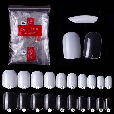 500 teile/beutel Französisch Halbe Abdeckung Falsche Nail art Tipps Acryl UV Gel DIY #0-9 Größe Verlängerung Nagel Tipps Maniküre Werkzeuge