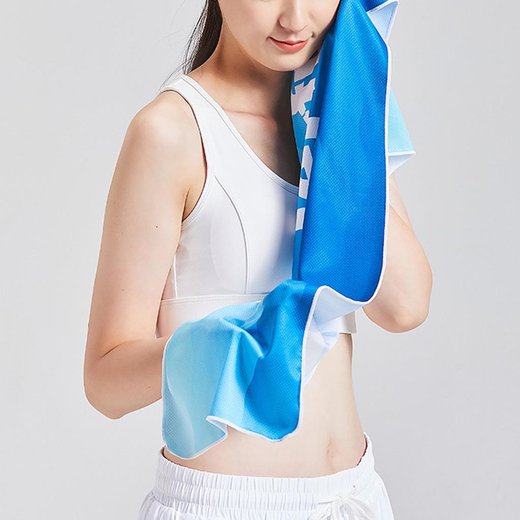 1Pc Quick Drying Towel Breathe Cold-feeling Towel Sweat-absorbent Towel For Sports Fitness Running Gym Yoga Soft Microfiber Towe