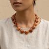 Love Heart Acrylic Necklace Choker Sweater Chain Fashion Women Clavicle Chain  Beach