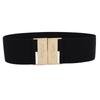 Trendy Womens Black Stretch Waist Belt Offering A Slender Look With Versatile Wear Options