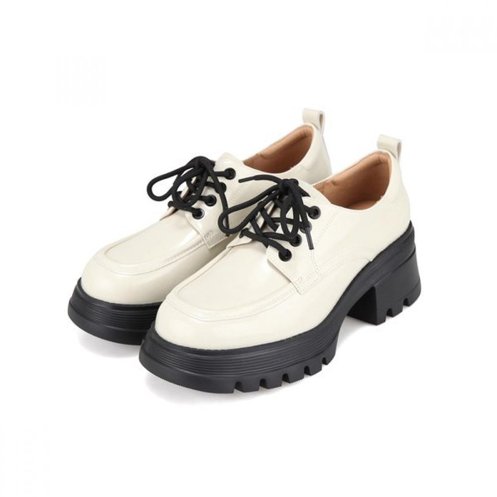 Barbara Leather Enamel Shoelace 6cm Derby Loafer Bbi144iv 250mm 14800₽