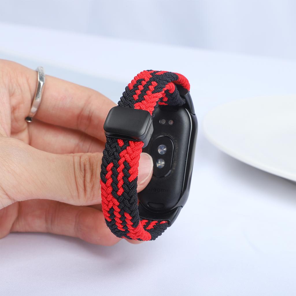 Magnetic Braided strap for Xiaomi Mi Band 10 Accessories breathable nylon Bracelet belt pulseira correas for Xiaomi Mi band 9 8