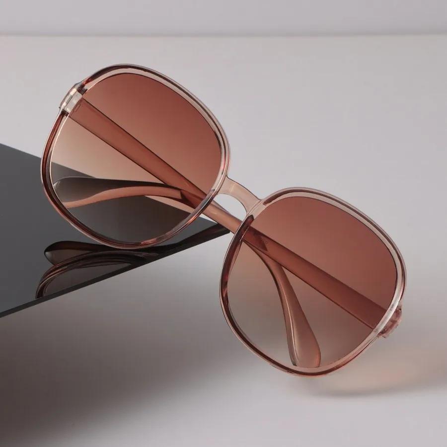 Fashion Sunglasses Women Men Round Mirror Big Frame Brand Designer Black Sun Glasses Trendy Eyewear Unisex Sexy Classic