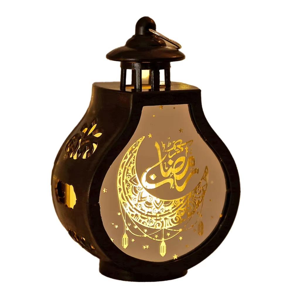 Creative Pear-shaped Candle Holder Retro Vintage Ramadan Lantern Portable Battery Powered LED Lantern Light