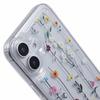 For iPhone 16 Case TPU Flower Printing Pattern Air Cushion Design Protective Cover